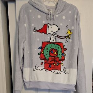 Peanuts Gray Snoopy Holiday Hoodie